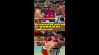 Muhammad Ali punished his opponent for the lawlessness!