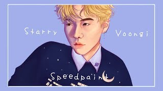 Starry Yoongi || Speedpaint *:･ﾟ✧