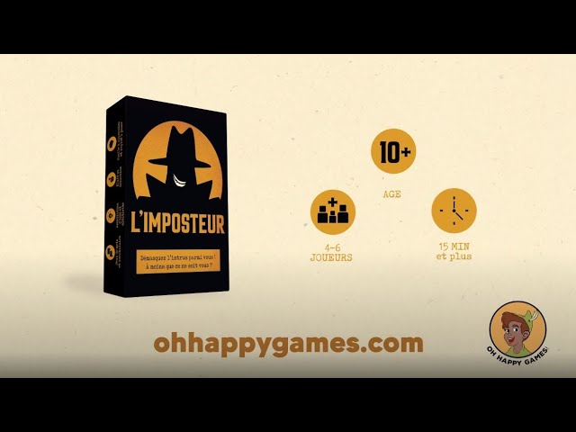 Oh Happy Games - L'Imposteur - Jeu de Cartes