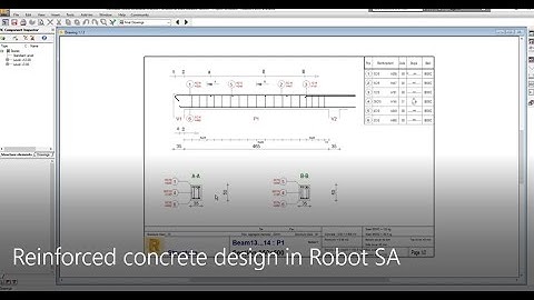 Reinforced concrete design in Robot SA