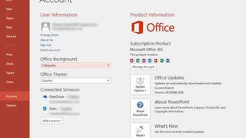 Exploring Office Backstage in PowerPoint 2016
