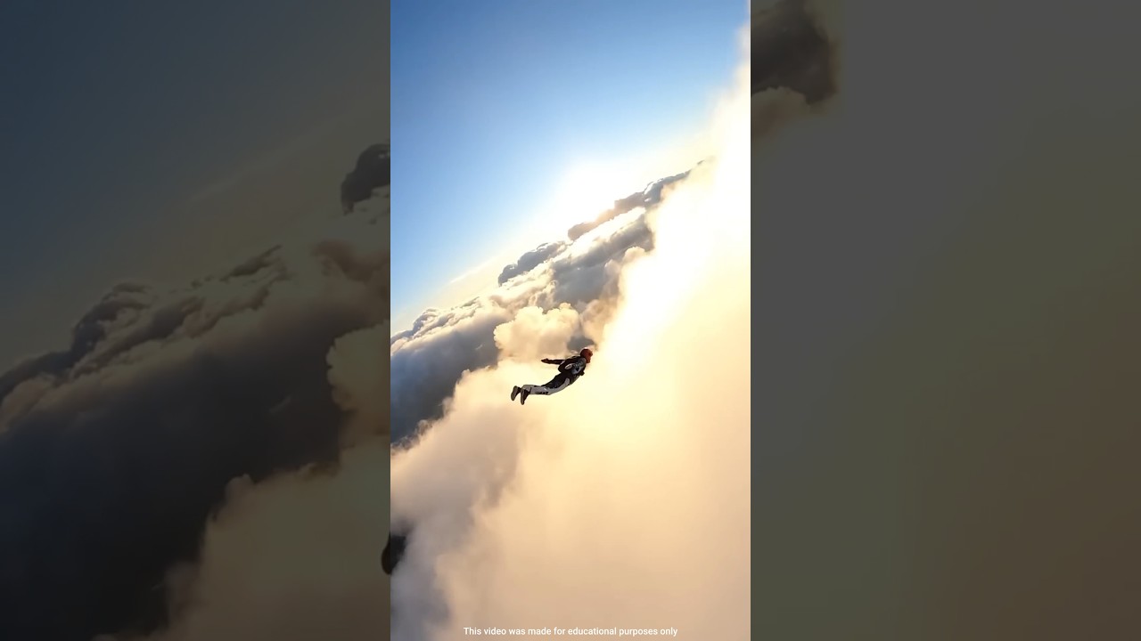 How does it feel when skydivers jump into a cloud? 🤔 || Mr. Sujay