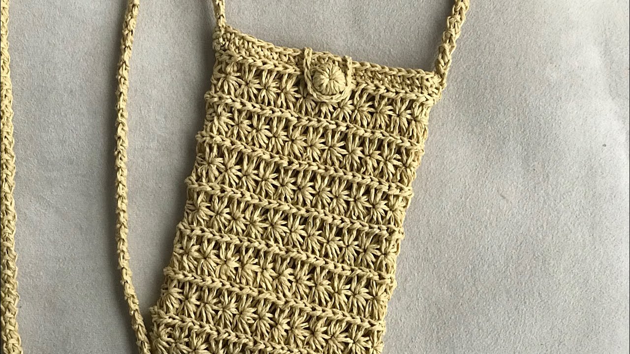 Kagıt İpten Örgü Mini Çanta Yapımı #knittingbag #minibag #crochet - YouTube