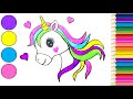how to draw unicorn for children /bolalar uchun rasm chizish/cách vẽ kỳ lân cho trẻ em