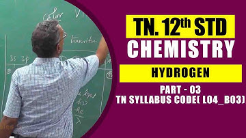 12th Chemistry  | d - BLOCK ELEMENTS  - Part -  03 |  TN Syllabus Code( L04_B03)