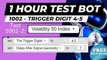 1 Hour Test Bot 1002-2 : EZCLICK Hedging Over5 Under4 Based on TRIGGER DIGIT 4-5