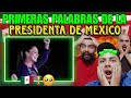 Reaccion  primeras palabras de la presidenta de mexico  historico