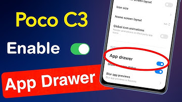 How to Disable App Drawer on Poco C3 | Poco C3 App Drawer Settings