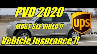 UPS PVD Personal Vehicle Driver 2020 VEHICLE INSURANCE EPISODE 1