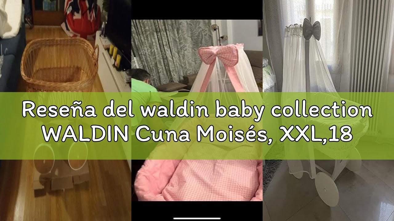 Reseña del waldin baby collection WALDIN Cuna Moisés, XXL,18 Modelos a Elegir,Madera/Ruedas Lacado,C
