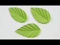 How to make paper flower leaves  diy easy paper leaf making tutorial