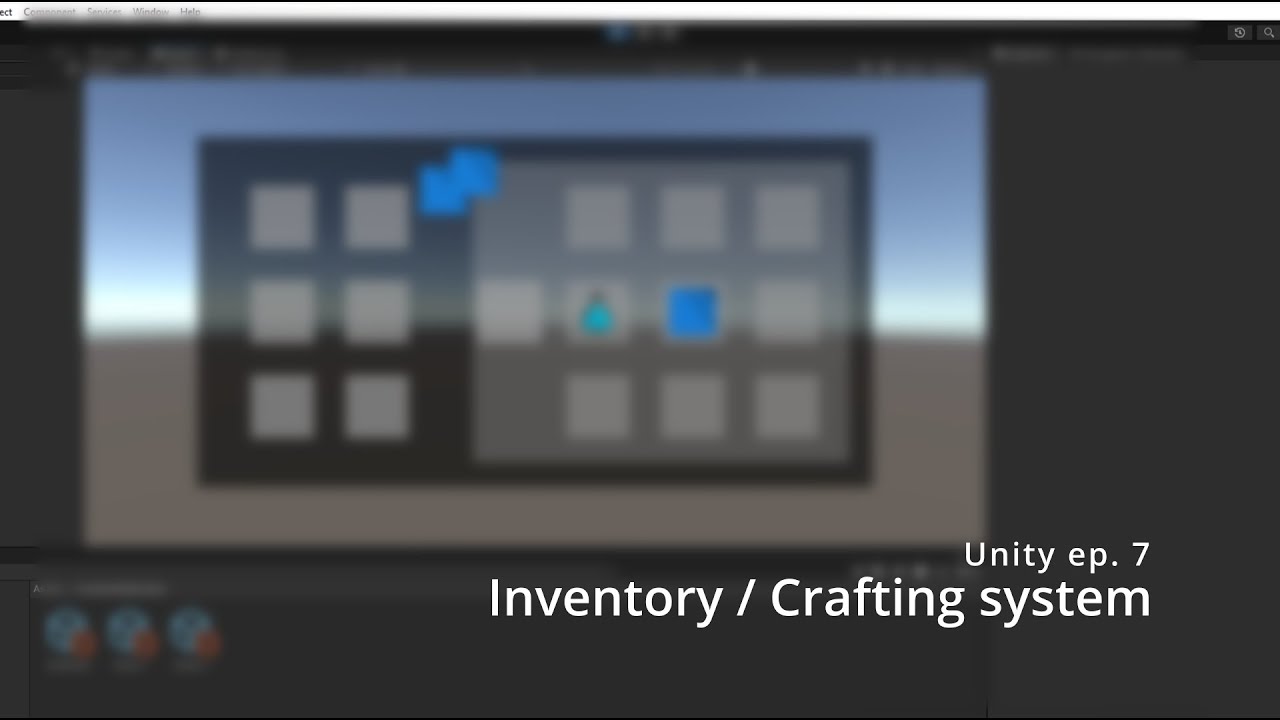 Unity Ep 7 - Inventory and Crafting - YouTube