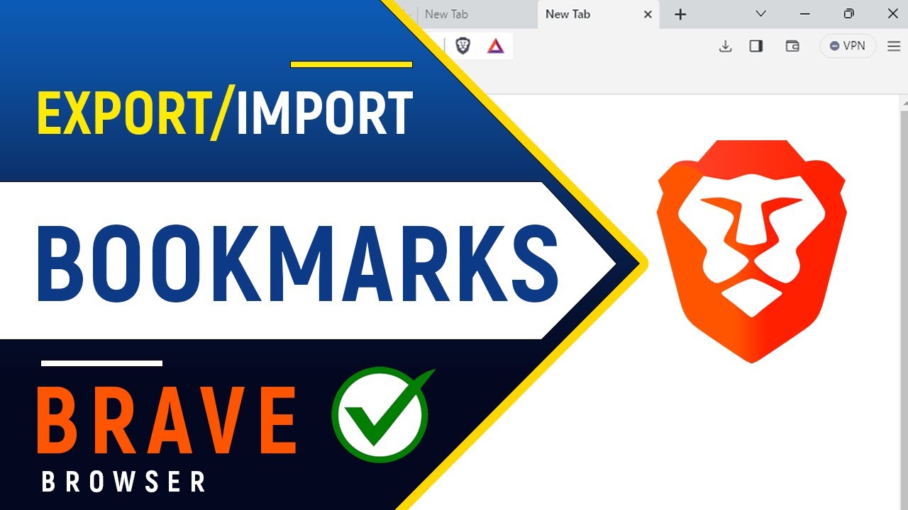 How to Export and Import Bookmarks in Brave Browser