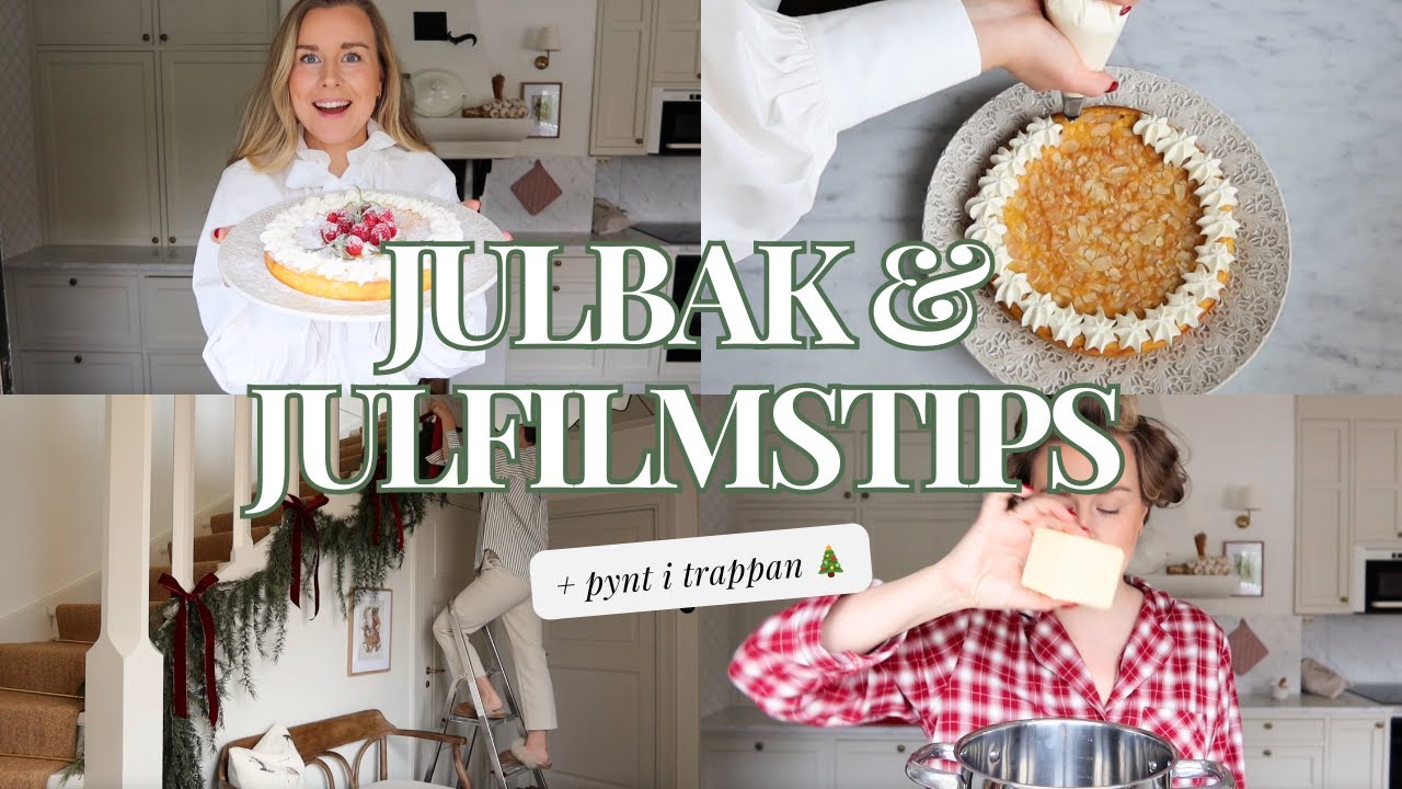 JULBAK MED SAFFRAN | pynt i trappan & mina bästa julfilmer 🎄✨