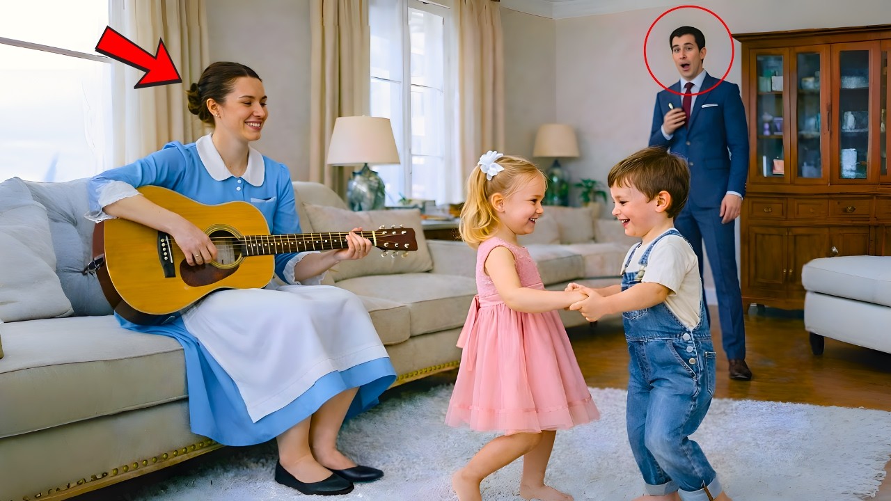 MILLONARIO LLEGA CANSADO A CASA Y SE SORPRENDE AL VER A SU HIJA JUGANDO CON EL HIJO DE LA EMPLEADA