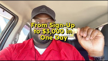 From Sign Up to $3,000 in One Day