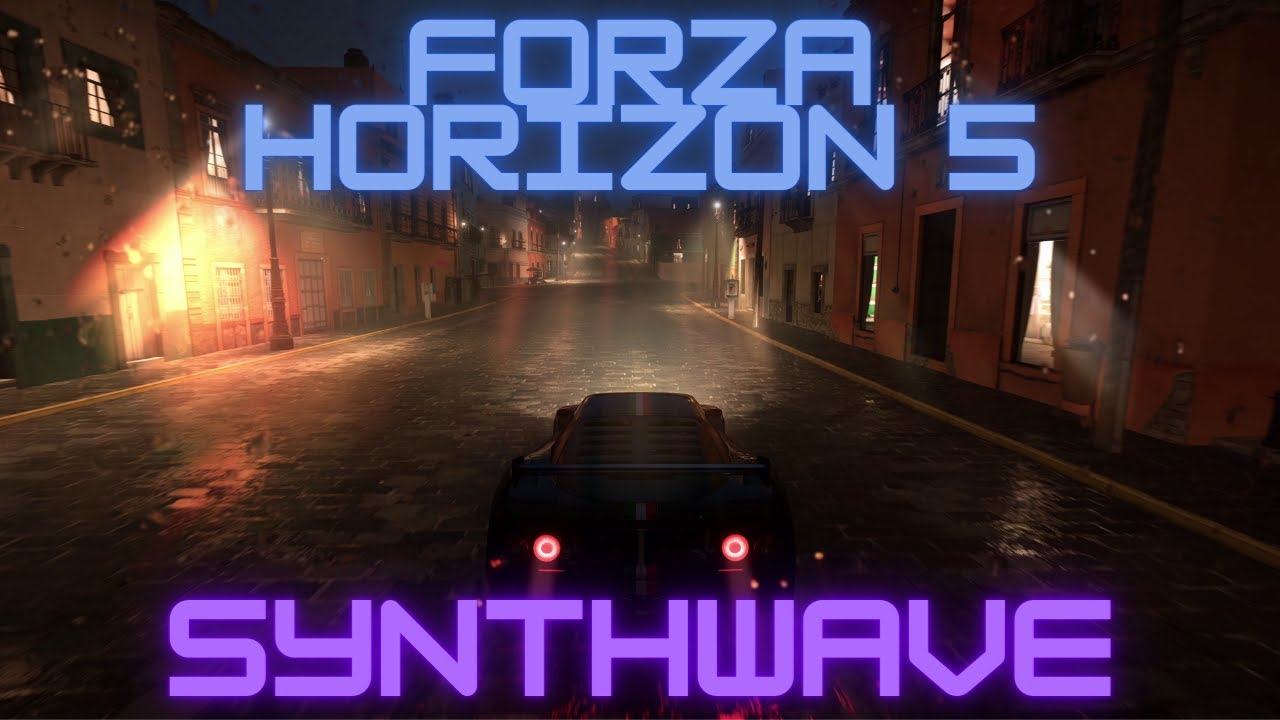 Forza Horizon 5 Synthwave Chill | 4k 60 FPS