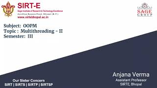 UNIT 5 LECT 4 MULTITHREADING II