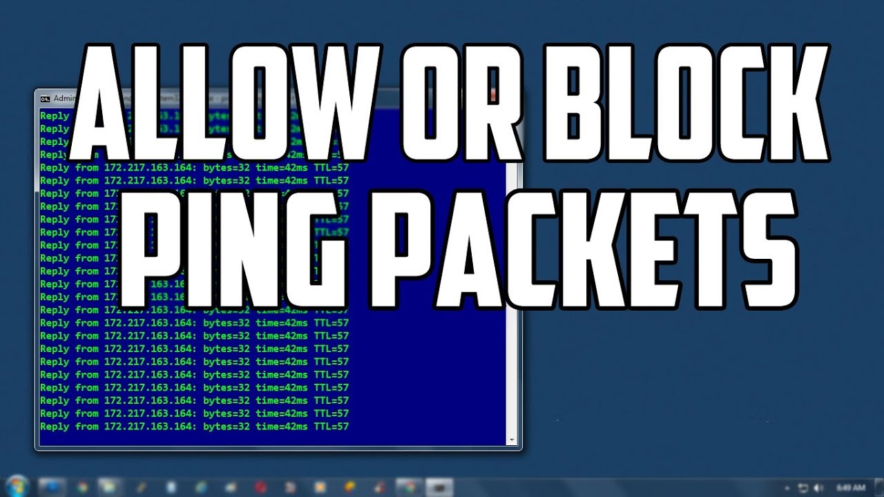 How To Create Windows 7 Firewall Rules to Allow or Block Ping Packets