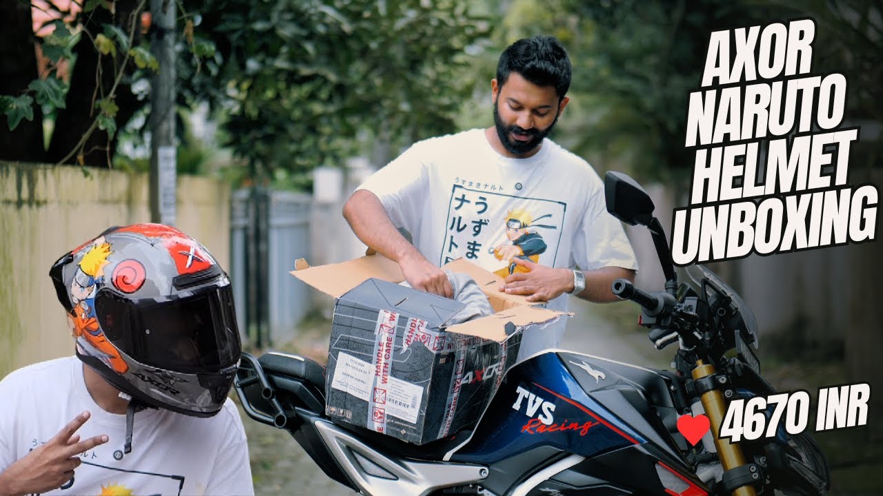 Unboxing new Naruto Uzumaki Helmet ! Review in Malayalam | Price 4670 INR