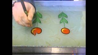 Painting On Water, Marbling Paper, Ebru Sanati Kla Lale Cift