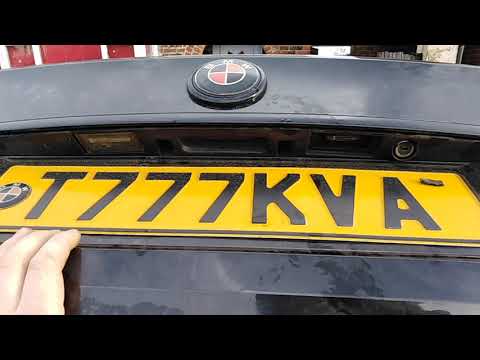 Removing but failing to fix the number plate light on bmw e65