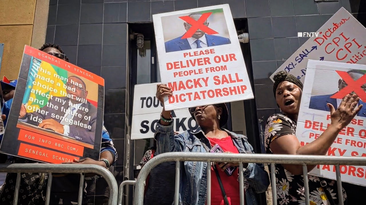 Protestors Outside Consulate General of Senegal in NYC - MANHATTAN