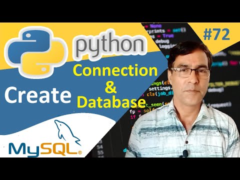 Create MySQL Database and Connection in Python | Python tutorial for beginners - 72