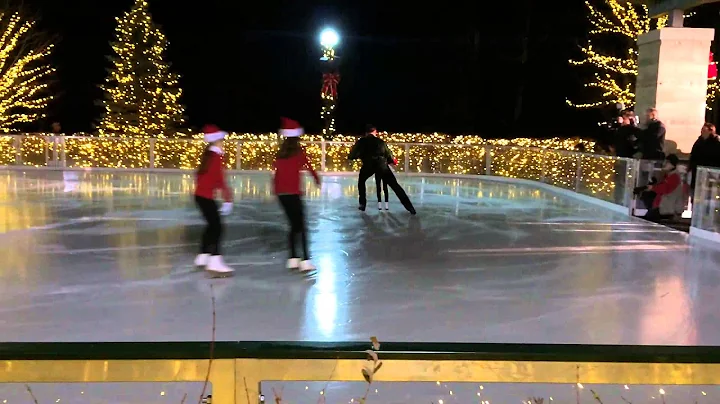 Lauren skating with Brian Boitano - Foxwoods Resor...