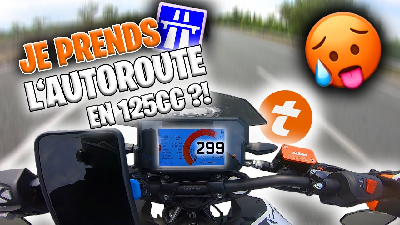 ALLER SUR L'AUTOROUTE EN KTM 125 DUKE ?! 🥵 (Top Speed)