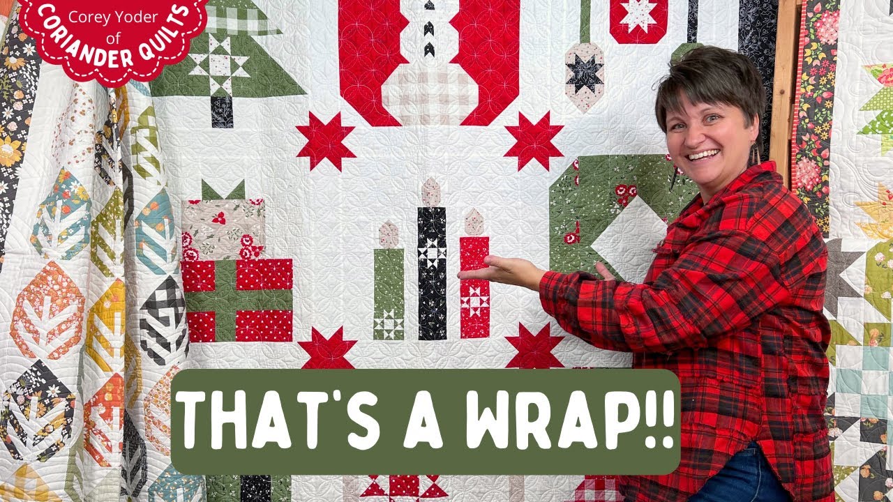 A BEAUTIFUL Holiday Finish [Cuddle Up Sampler Sew Along] - YouTube
