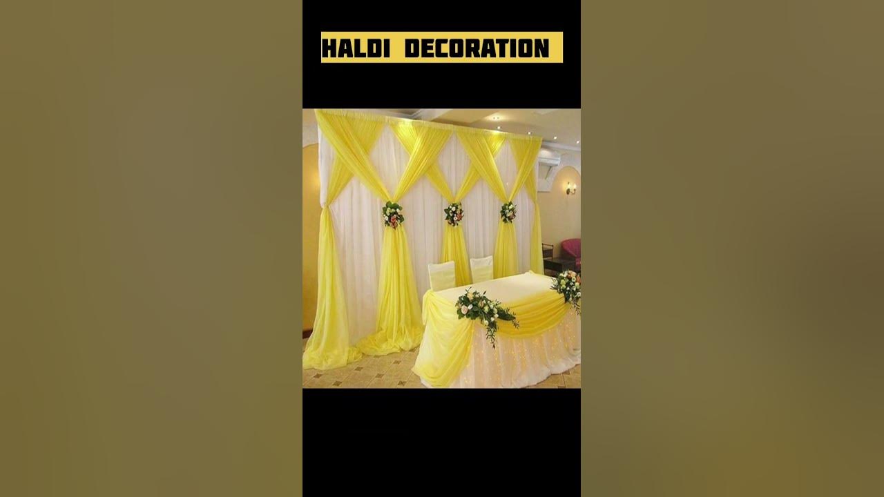 Haldi decoration ideas | haldi diy decoration ideas #shorts #viral ...