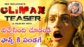 CLIMAX Teaser Review | Mia Malkova | Ram Gopal Varma | #RGV's Climax teaser |Sarvesh Tv