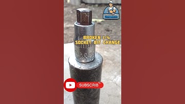 Replace broken 1/4 socket bit #shots #tips #tools