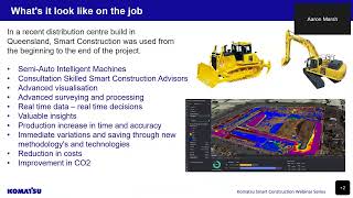 Komatsu Smart Construction Webinars | Session 1: Smart Construction - Introduction and overview screenshot 4