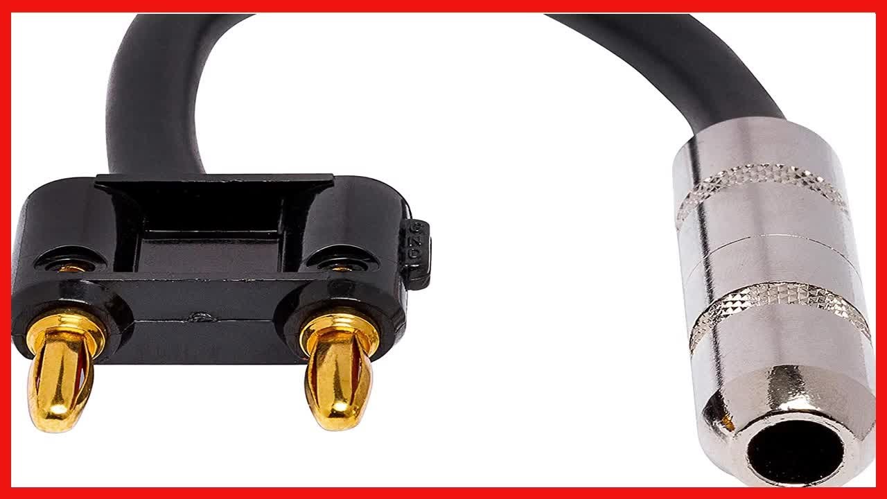 Effortlessly Connect Your Speaker Cable with the Hosa 1/4 in TS to Dual Banana Adapter