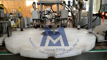 MIC-L45 Inner plug with outside cap bottle filling and capping machine