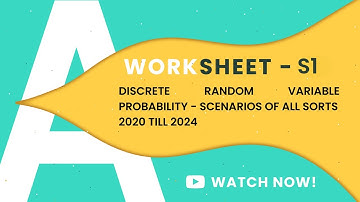 S1 DISCRETE RANDOM VARIABLE SCENARIOS QUESTIONS | TOPICAL PRACTICE part2 | A LEVELS MATHEMATICS 9709
