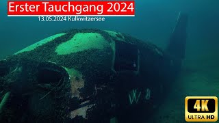 Erster Tauchgang 2024 im Kulkwitzer See 13.05.2024 / 4K / Relax