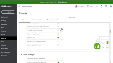 How Do I Find the Vendor Balance Detail Report in QuickBooks Online (QBO)?