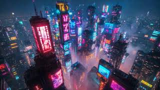 Cyberpunk Neon City Night Loop 4K