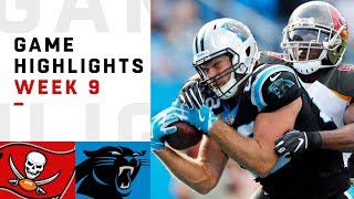 Buccaneers vs. Panthers Week 9 Highlights | NFL 2018