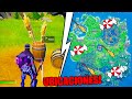 DESAFÍO de COME CARAMELOS en FORTNITE 🍬 y RECORRE 100 METROS SOBRE una ESCOBA de BRUJA FORTNITE 🧹😱