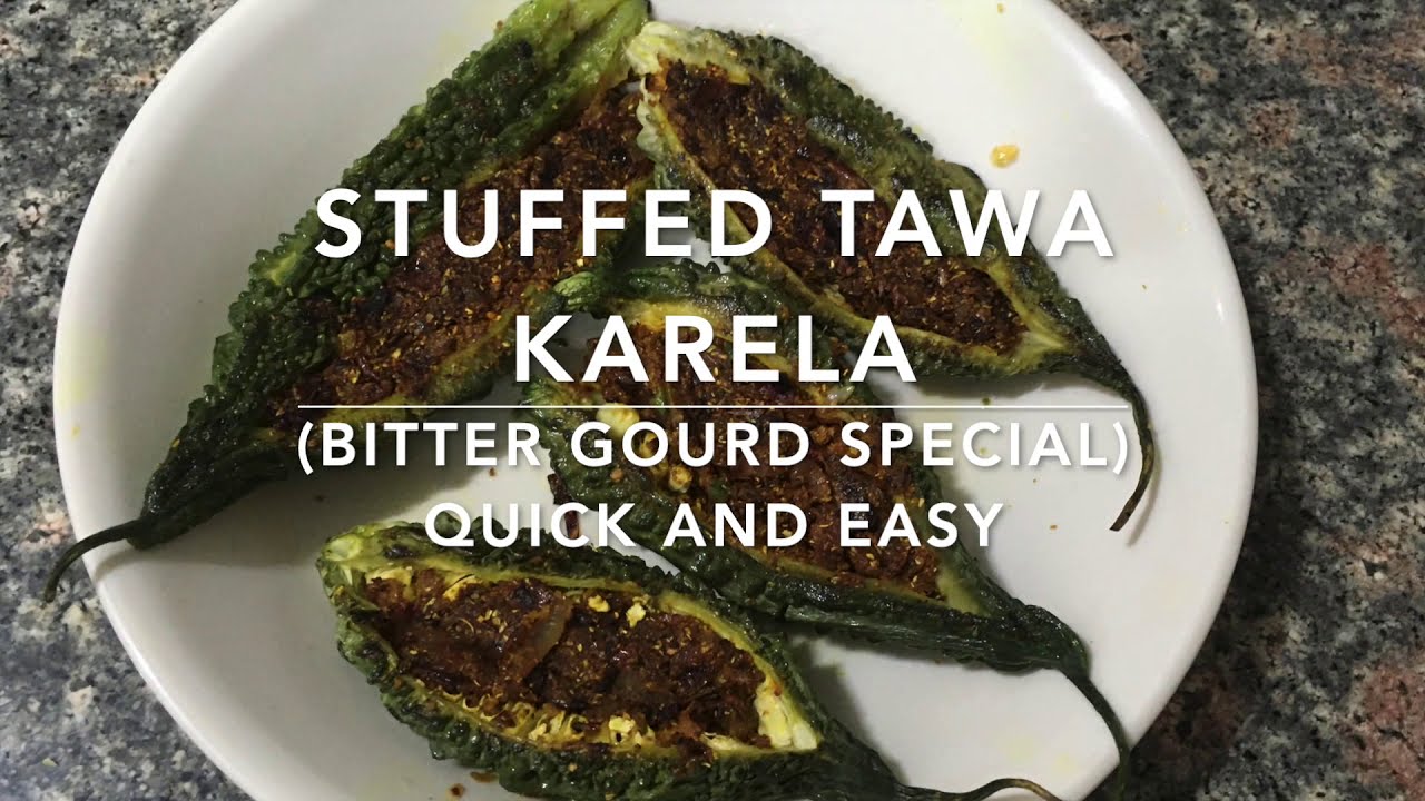 TAWA FRY KARELA, STUFFED KARELA TAWA FRIED BITTER GOURD COOK