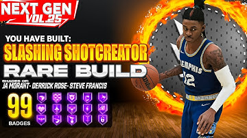 BEST SLASHING SHOT CREATOR BUILD ON NBA 2K22 NEXT GEN! RARE BUILD SERIES VOL. 25
