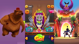 Talking Tom Farts vs Blades Of Brim vs Angry Gran Run (iOS, Android Gameplay #771) screenshot 1