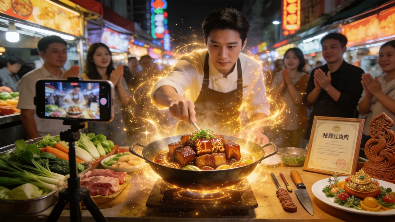 窮小夥擺攤，開局覺醒美食系統