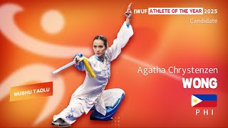 2025 IWUF Wushu Taolu Athlete of the Year candidate Agatha Chrystenzen Wong (PHI)