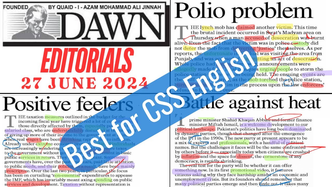 dawn-editorials-1-positive-feelers-2-polio-problem-3-battle-against