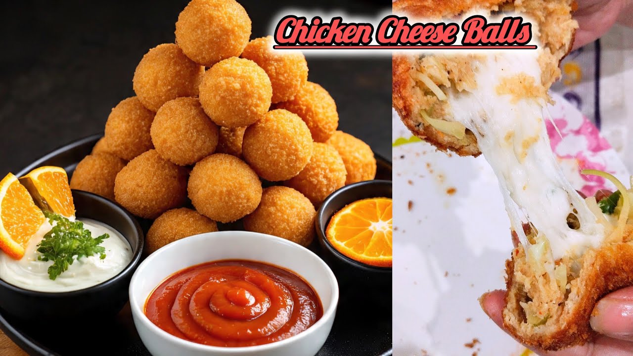 چکن چیز بالز بنانے کا آسان طریقہ | Chicken Cheese Balls Recipe 